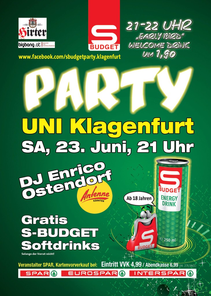 S-BUDGET Party Uni Klagenfurt