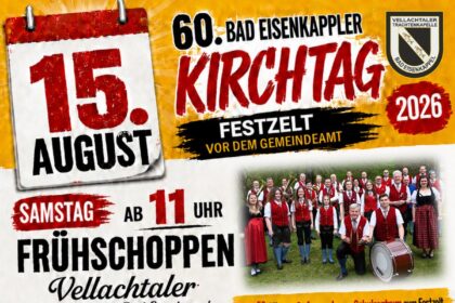 Bad Eisenkappler JUBILÄUMSKIRCHTAG – 15. August 2026