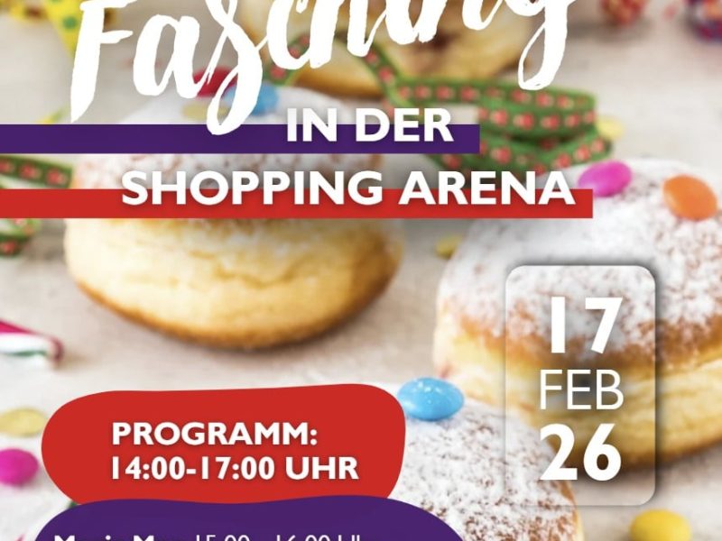 Faschingsparty in der Shopping Arena – 17 Februar, 2026