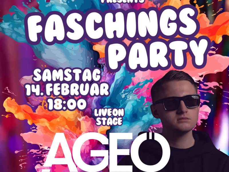 FASCHINGS PARTY feat. AGEO – 14 Februar, 2026