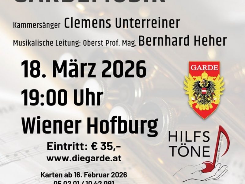 Frühlingskonzert der Gardemusik – 18 März, 2026