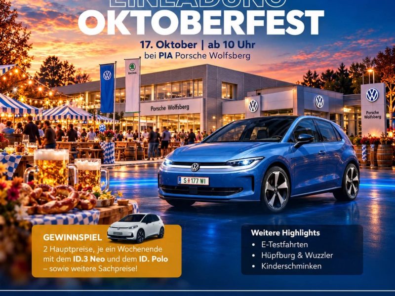 Oktoberfest bei PIA Porsche Wolfsberg 2026 – 20261017 – PIA Porsche Wolfsberg