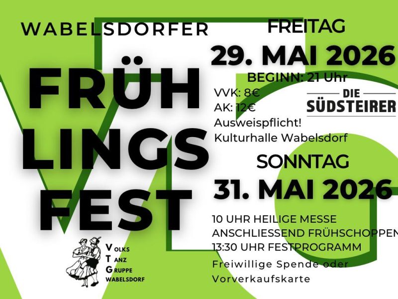 Wabelsdorfer Frühlingsfest – 20260529