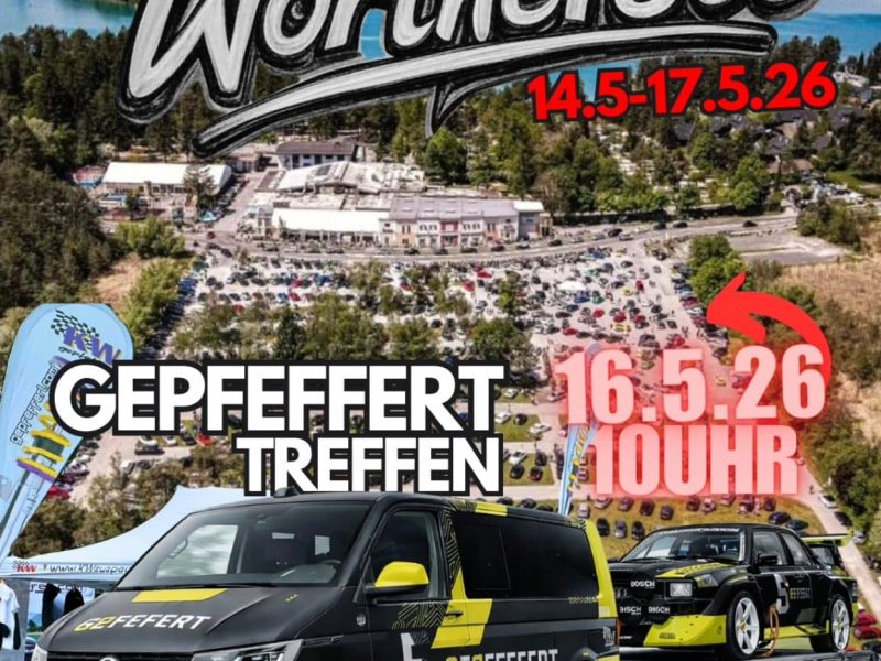 GEPFEFFERT Wörthersee Tour 2026 – Treffen am 16.05.2026 im Arneitz Village Faak am See